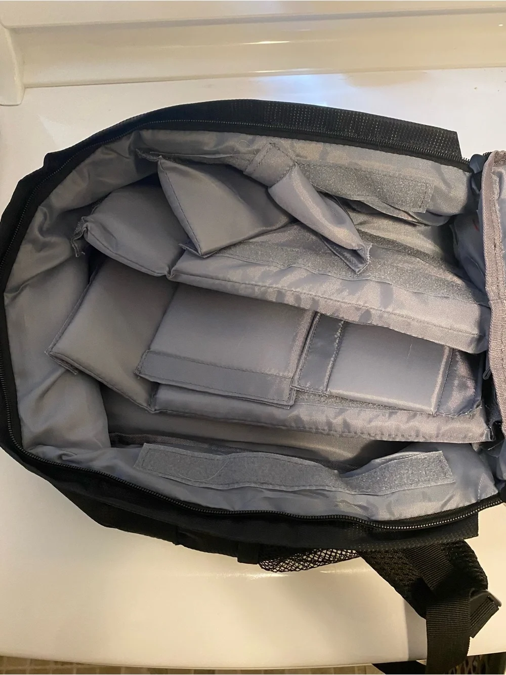 Black Men's camera Backpack